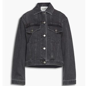 Nanushka oversized black denim jacket XS